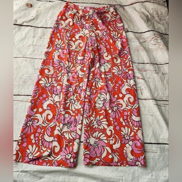 Trina Turk Treasure Island Silk Pants Size Medium NWT - Picture 3 of 6